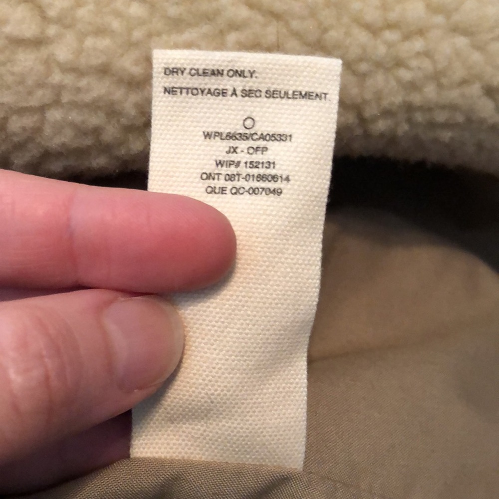 Woolrich Wool Sherpa moto jacket beige plaid - Picture 5 of 7